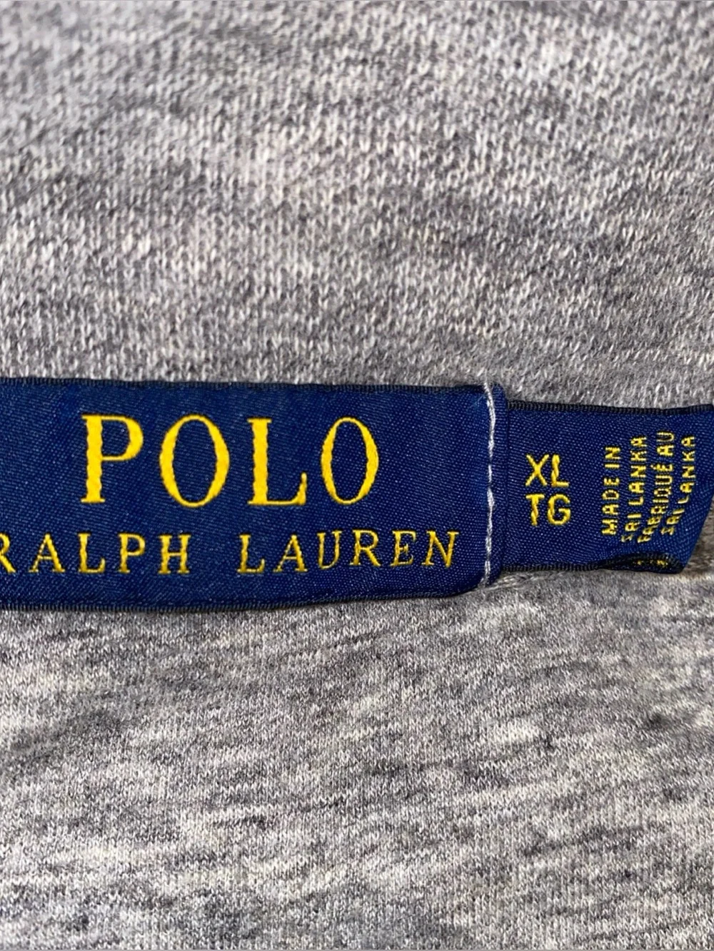 Polo Ralph Lauren Men's Polo Bear Quarter-Zip Sweater Heather Gray Size XL